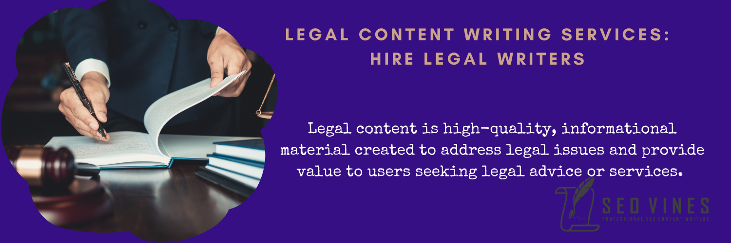 Hiring Legal Content Writers 